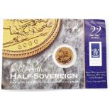 Gold half-sovereign 2000, brilliant uncirculated