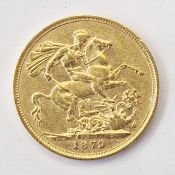 Victorian sovereign, Melbourne mint 1879
