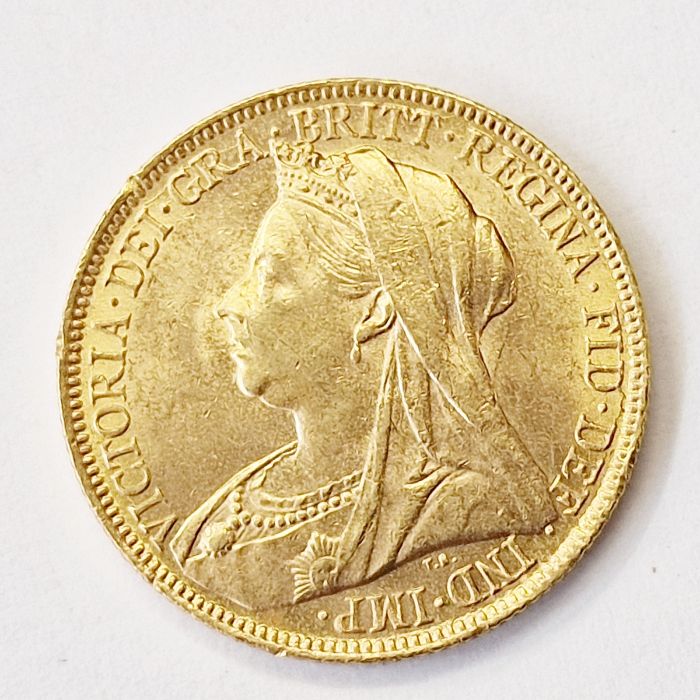 Gold sovereign 1899, Sydney Mint, S on ground line - Image 2 of 2