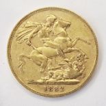 Victorian sovereign, Melbourne mint 1882