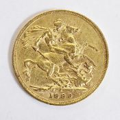 Victorian sovereign, Melbourne mint 1880