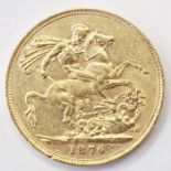 Victorian sovereign 1876