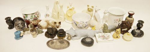 Large quantity of assorted animal models and figurines and further assorted china (3 boxes)