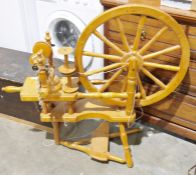 Wooden spinning wheel