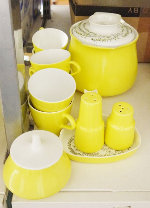 Poole pottery 'Twintone' yellow and white part dinner service to include lidded tureens, plates, - Image 2 of 2