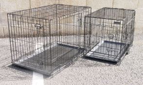 Petface Ltd UK wire dog crate and a Great & Small wire pet den (2)