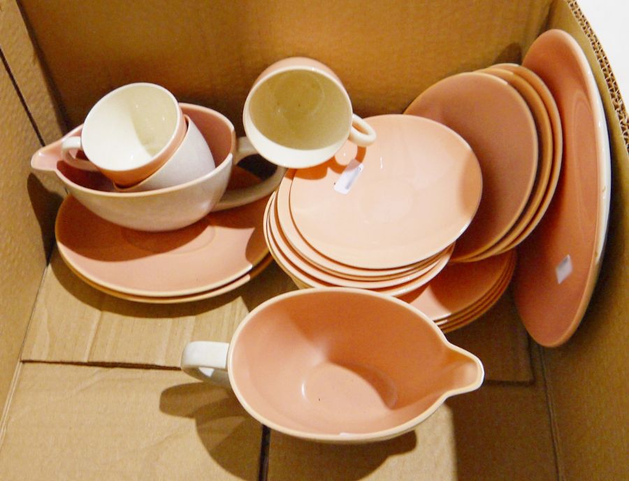 Quantity of Poole pottery to include a part dinner service of dinner plates, serving platters, - Image 3 of 3