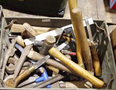 Large quantity of assorted tools to include spanners, hammers, chisels, planes, etc (5 boxes)