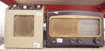 Vintage bakelite Cossor 'Melody Maker' radio, model 501UL, another Cossor vintage radio and two
