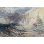 After J M W Turner Colour print Long ships lighthouse, Lands End, circa 1834, no.67/850 prints