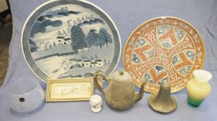 Quantity of Wedgwood 'Lavender' china to include soup bowls, side plates, a quantity of Copeland