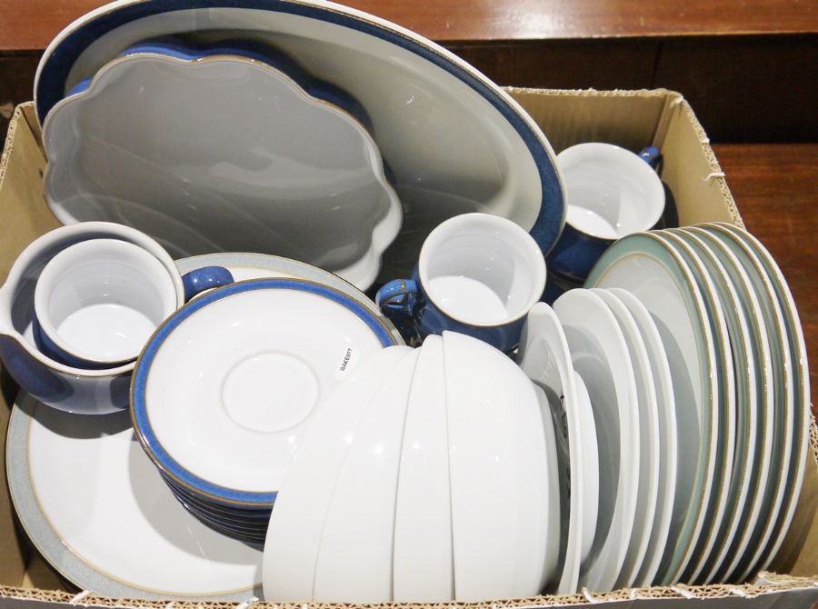 Denby pottery part dinner service to include plates, bowls, tureen, cups and saucers and a - Image 3 of 3