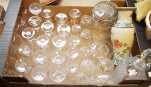 Quantity of Stuart cut glassware to include wine glasses, sherry glasses, port glasses, tumblers,