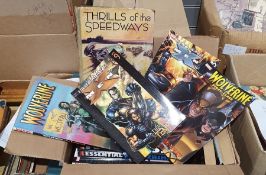 Marvel graphic novels, " Wolverine", "XMen" etc ( 1 box)
