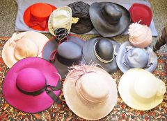 Quantity of lady's hats and handbags (2 boxes)