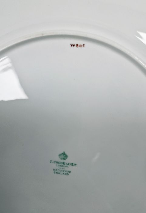 Wedgwood porcelain Willow pattern part dinner service, circa 1890, printed green marks for T Goode & - Image 3 of 20