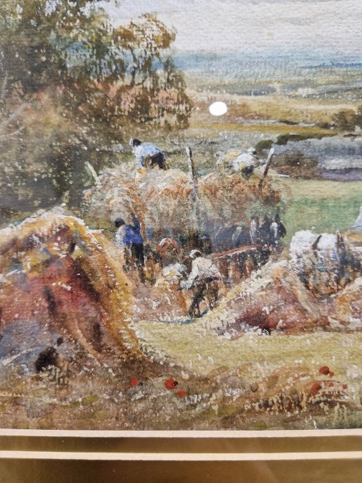 Henry J Kinnaird (1861-1929)  Watercolour  "A Sussex Cornfield", signed lower right, titled lower - Image 8 of 20