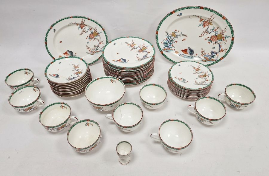 Royal Worcester 'Old Bow' pattern part breakfast service, early 20th century, printed black marks - Image 2 of 3