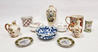 Collection of English and Continental porcelain comprising an early 19th century Imari pattern large