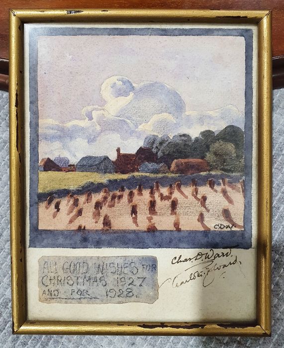 Violet Lindsell (exh. 1912-1927)  Watercolour "Magdalen College, Oxford", signed lower left  Charles - Image 3 of 4