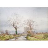 Frank Egginton (Irish, 1908-1990)  Watercolour "Dunsoghly Castle, County Dublin", signed lower