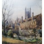 Violet Lindsell (exh. 1912-1927)  Watercolour "Magdalen College, Oxford", signed lower left  Charles