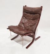 Ingmar Relling (1920-2002) siesta chair for Westnofa, Norwegian, circa 1970, 36.5cm high