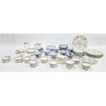 Copeland Spode Gloucester pattern part-tea service comprising 8 teacups, 8 saucers and 8 side