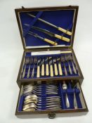 Cased canteen of community plate flatware