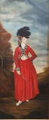 Andy Danks Oil on canvas, unsigned "Lady Wordsley" ( the great grandmother of Lucy Wordsley, the