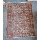 Eastern style peach ground rug with floral pattern to multiple floral borders, 204cm X148cm