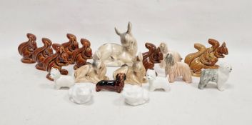 Collection of Poole pottery models of animals, 20th century, printed and impressed marks, comprising