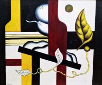After Fernand Leger Oil on board Copy of 'Nature Morte Aux Fruits' after the original by Fernand