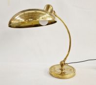 Christian Dell (1893-1974) for Kaiser-idell Bauhaus desk lamp, model 6631, 49cm high approx.