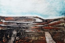 Peter Clough (b.1944) Collagraph 'Long Fell', AP original, signed and dated '07 lower right,