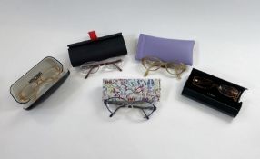 Various reading glasses (not magnifying style) in designer frames - Prada, Hugo Boss, Rochas,