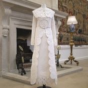 Stephanie Smart, 'House of Embroidered Paper'  'Delicate' Woman's pelisse and skirt, crafted from