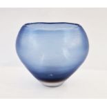 Paulo Venini (1895-1959) for Venini, Murano, blue glass 'Incisi' pattern vase with fine line detail,