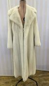 Pearl mink coat, couture, with embroidered lining, SIZE M/LCondition ReportAppears to be in