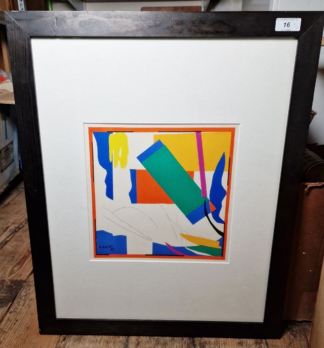After Henri Matisse (1869-1954) Colour print 'Souvenir d'Oceanie', signed and dated '53 within - Bild 4 aus 5