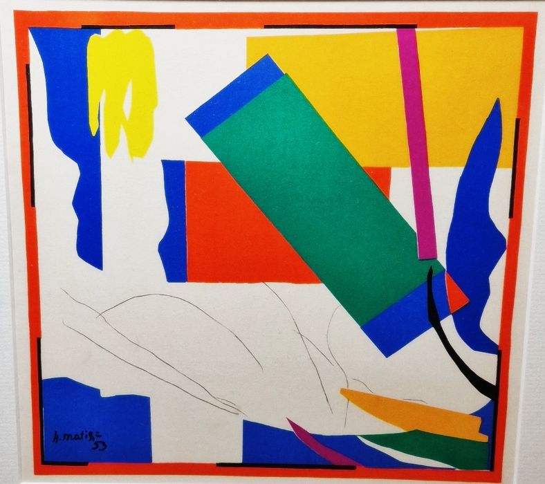 After Henri Matisse (1869-1954) Colour print 'Souvenir d'Oceanie', signed and dated '53 within - Bild 2 aus 5