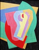 In the manner of Albert Gleizes (1881-1953) Acrylic on card Untitled cubist composition, signed