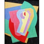 In the manner of Albert Gleizes (1881-1953) Acrylic on card Untitled cubist composition, signed