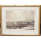 After Bernard Willingham  Colour print  Golf course, possibly St. Andrew's, signed by the artist