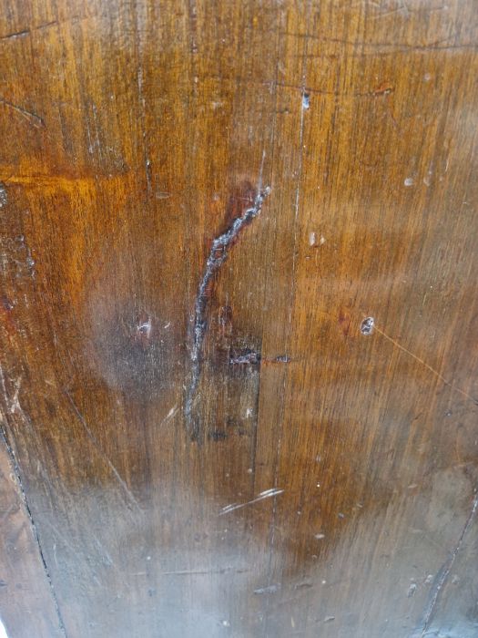 19th century mahogany chest of two short and three long drawers, on bracket feet, swan neck handles, - Image 15 of 38