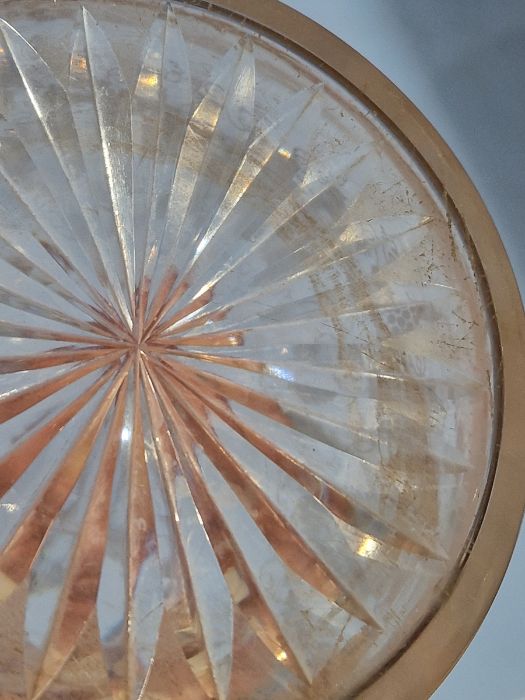 19th century cut glass decanter of hexagonal form, a further 19th century cut glass decanter of - Image 5 of 14