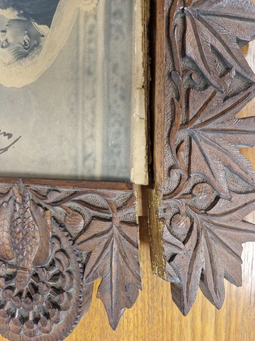 Photograph of Queen Victoria wearing a white veil and seated at a desk, with facsimile signature and - Image 2 of 4