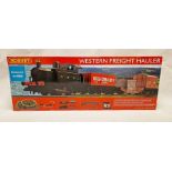 Box of Hornby '00' gauge Western Freight hauler locomotive set