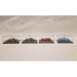 Four IXO diecast models to include LMC024 Bugatti 57C, LM1931 Alfa Romeo 8C #16 Winner Le Mans 1931,