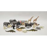 Britains 4370 zoo cages, boxed and a large quantity of Britains zoo animals to include elephants,
